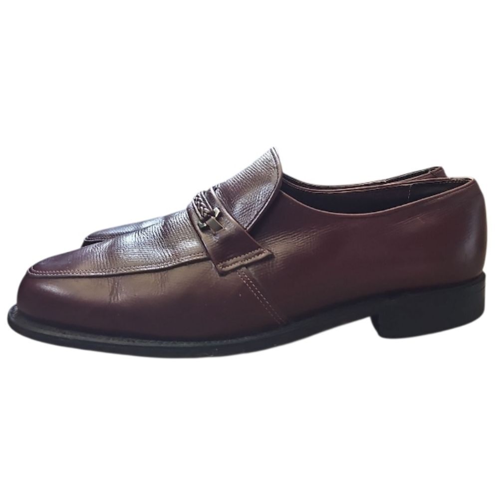 O’Sullivan Executive Imperial Leather Loafers Men’s 9.5D Burgundy USA Union Made